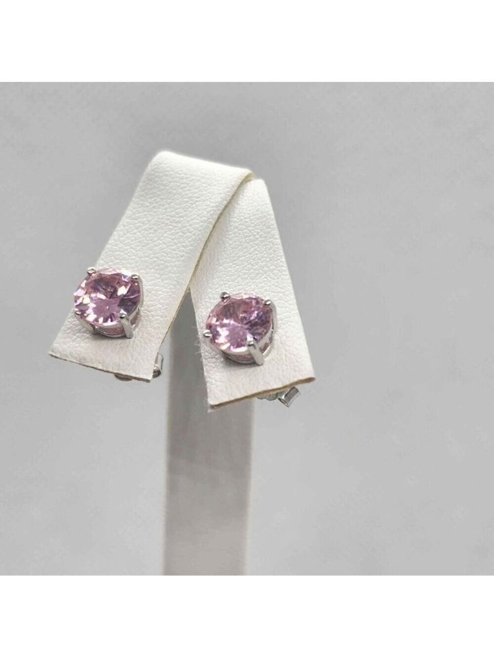NEW Sterling Silver 925 PINK GemStone Studs - Earrings
